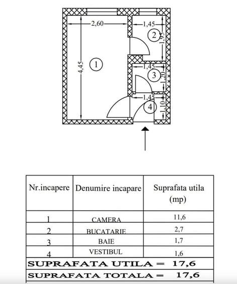 Garsonieră semidecomandată în Drumul Taberei