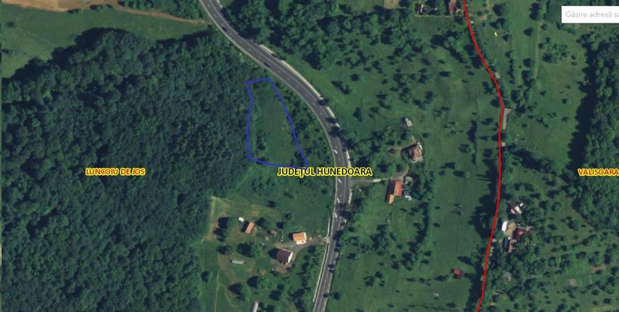 Teren extravilan de 3060 mp, în Luncoiu de Sus