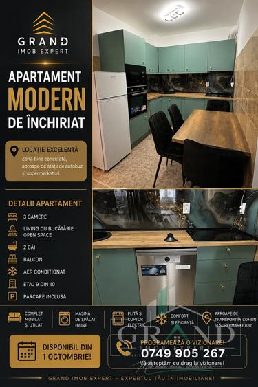 Apartament 3 Camere | 2 Bai | Balcon | Parcare | Marasti/Calea Dorobantilor - 1