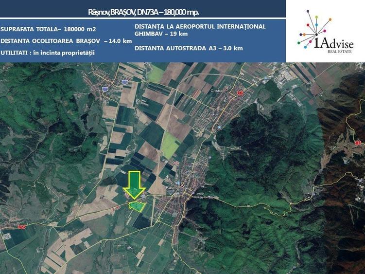 Teren Construcții intravilan de 180000 mp, în Sud-Vest