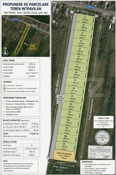 Teren Construcții intravilan de 15000 mp, în Poieni