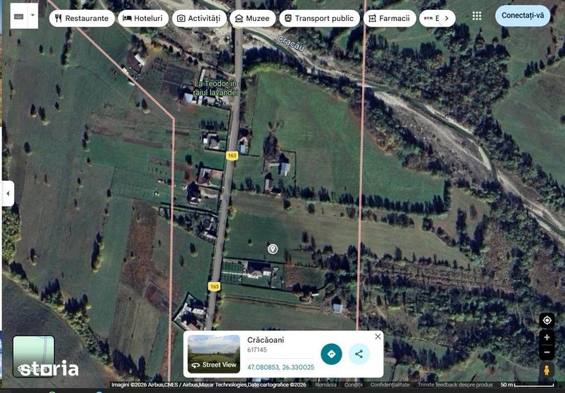 Teren de 3668 mp, în Crăcăoani