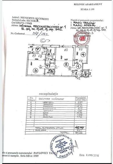 Apartament cu 2 camere semidecomandat în Titan