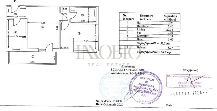 Apartament cu 2 camere, mobilat în Sisești