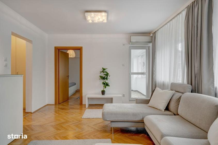 Apartament cu 3 camere, mobilat în Dorobanți