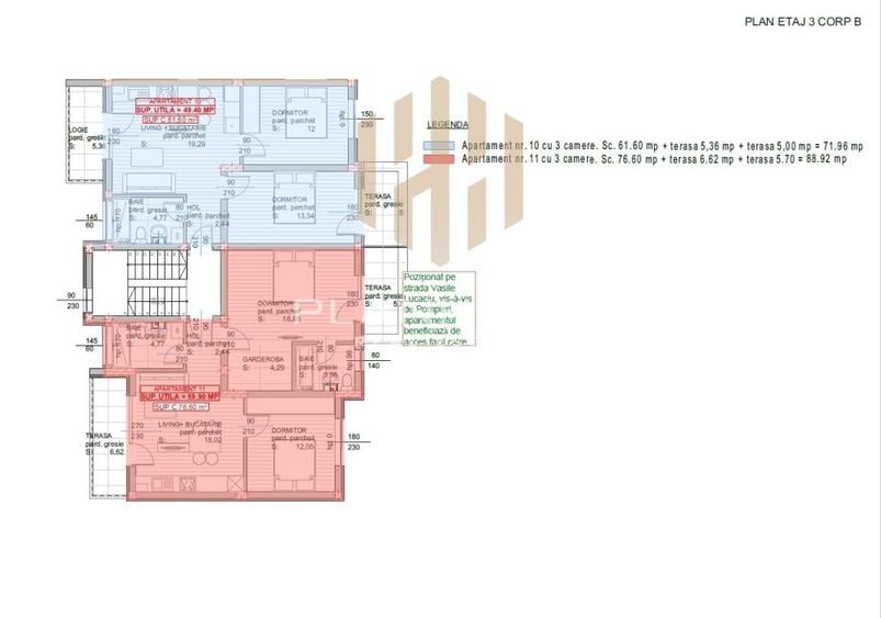 Apartament cu 3 camere decomandat în Orașul Vechi
