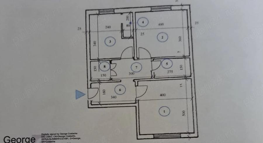 Apartament cu 2 camere decomandat în Central