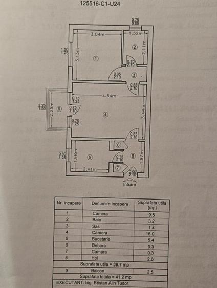 Apartament cu 2 camere semidecomandat, mobilat în Canta