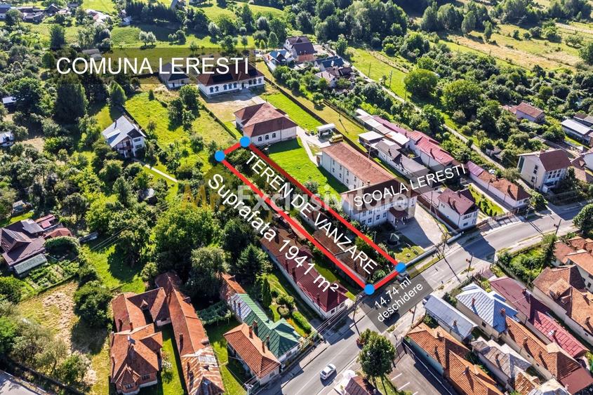 Teren Construcții intravilan de 1941 mp, în Lerești