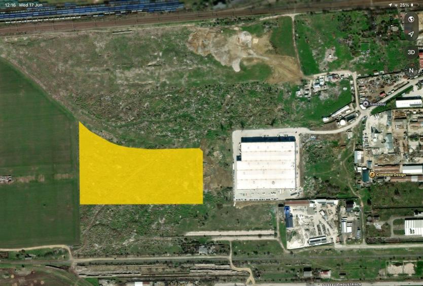 Teren Construcții intravilan de 45000 mp, în Zona Industrială