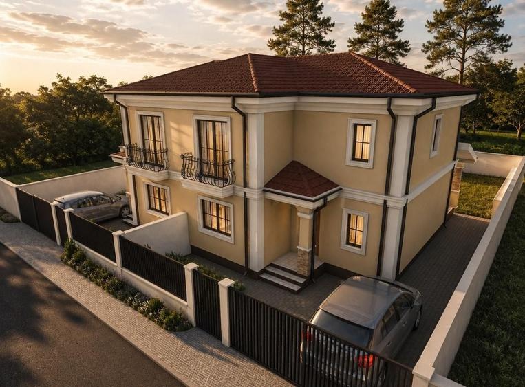 Duplex cu 4 camere cu Teren 254 Mp în Giroc