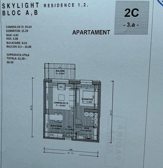 Apartament cu 2 camere semidecomandat în Bucur Obor