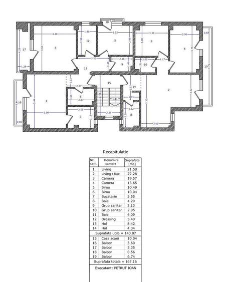 Apartament cu 3 camere decomandat în 1 Mai