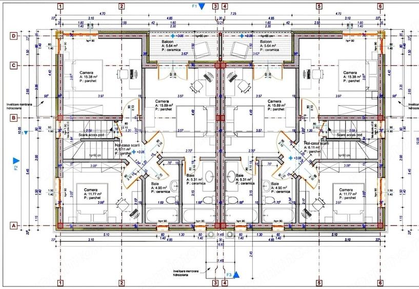 Unitate duplex modern, finisat, 120 mp utili,305 mp teren, Valea Seaca-Popesti ! - 16