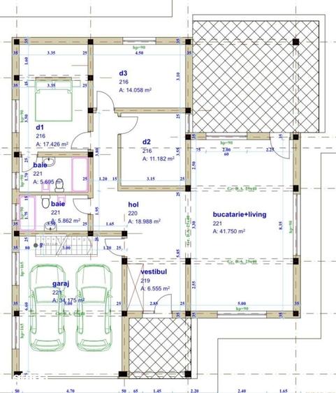Casă cu 4 camere cu Teren 1000 Mp în Bârnova