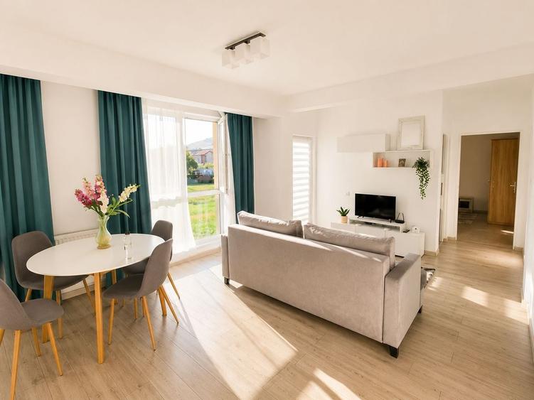 Apartament cu 2 camere semidecomandat, mobilat în Florești