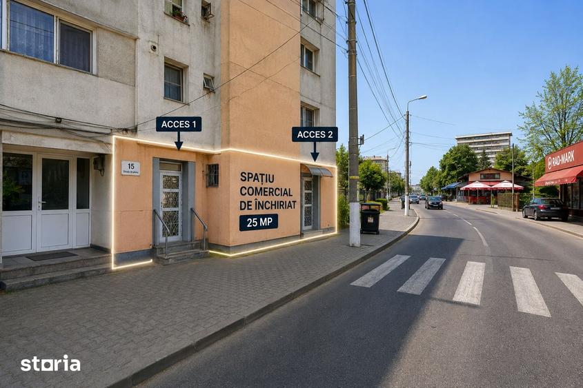 Spațiu comercial, de 25 mp, în Nicolina