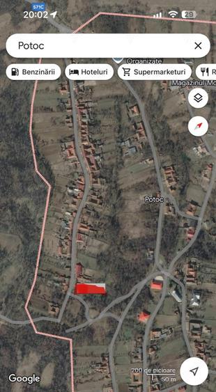 Teren de 1500 mp, în Potoc