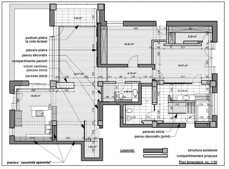Apartament cu 3 camere în Doba