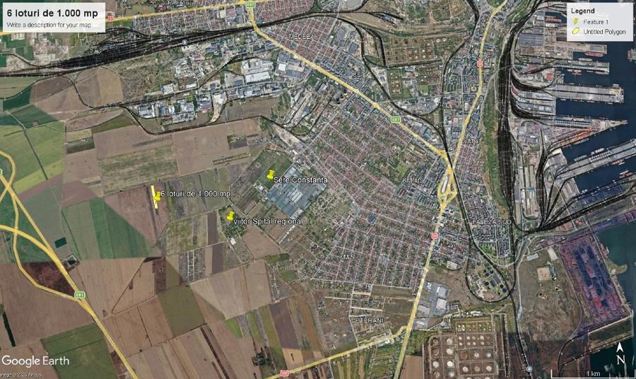 Teren agricol extravilan de 1000 mp, în Viile Noi