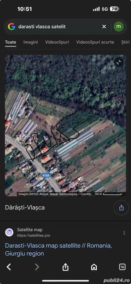 Teren de 3200 mp, în Giurgiului