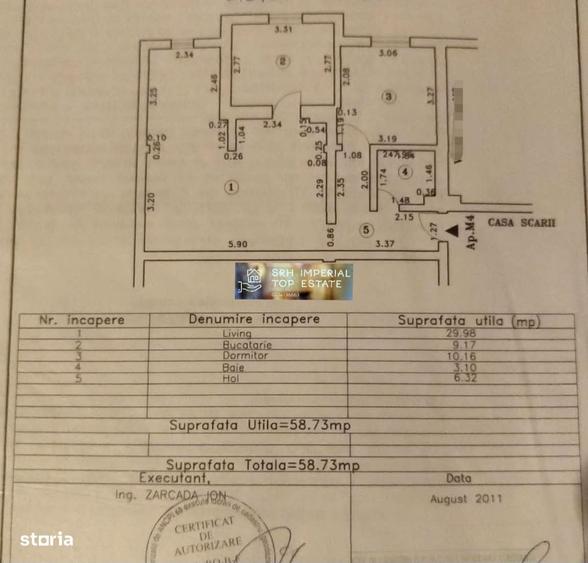 Apartament cu 2 camere decomandat în Tomis Nord