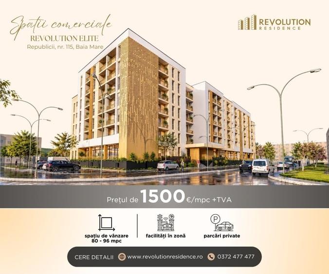 Spațiu comercial, de 80 mp, în Hotvon