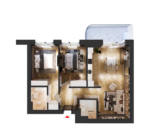 Apartament cu 3 camere în Theodor Pallady — fotografia 3