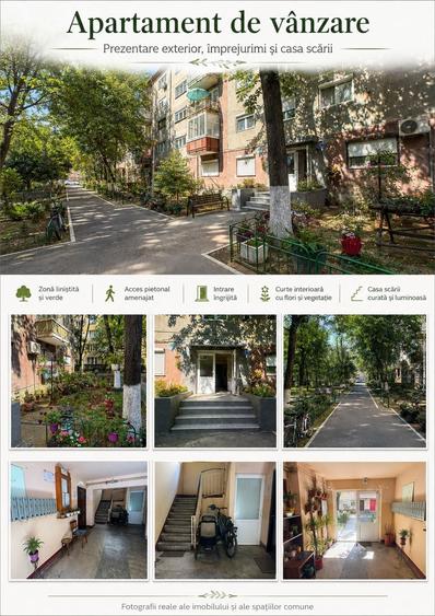 Apartament cu 2 camere semidecomandat în Rogerius