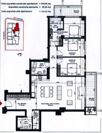 Apartament cu 4 camere decomandat în Aviației