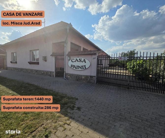 Casă cu 4 camere cu Teren 1440 Mp în Mișca