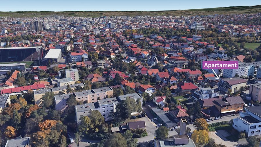 Apartament cu 2 camere semidecomandat, mobilat în Gruia