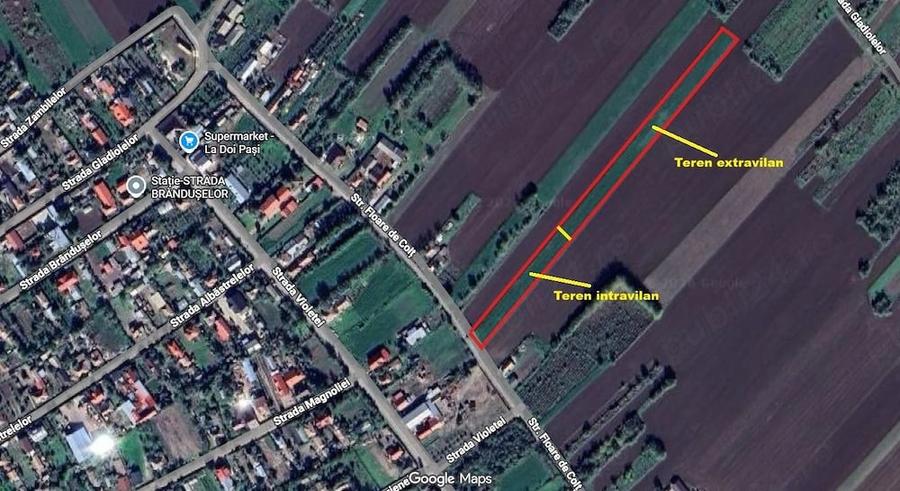 Teren de 6105 mp, în Sălciile