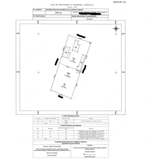 Casă cu 4 camere cu Teren 2232 Mp în Vadu Lat