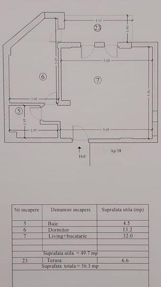 Apartament cu 2 camere decomandat, mobilat în Nord