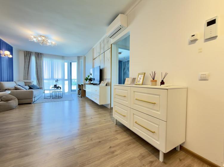 Apartament cu 2 camere semidecomandat, mobilat în Floreasca