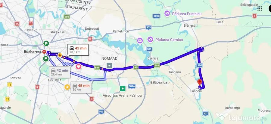 Teren de 828 mp, în Central