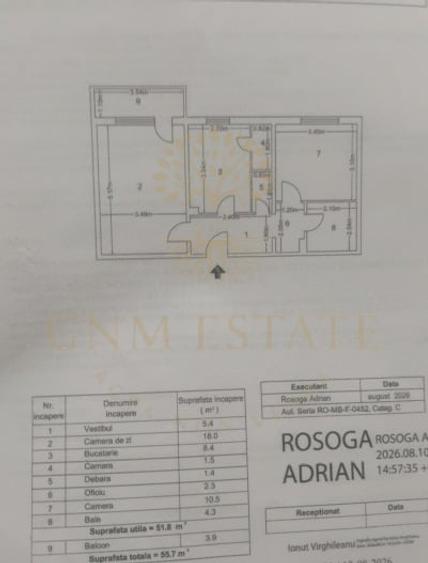 Apartament cu 2 camere decomandat în Lujerului