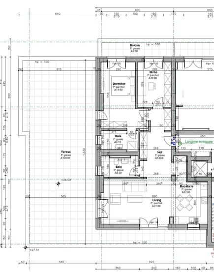 Apartament cu 3 camere decomandat în Exterior Vest