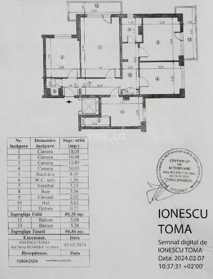 Lacul Tei / Doamna Ghica - 4 camere decomandate. Vedere parc !
