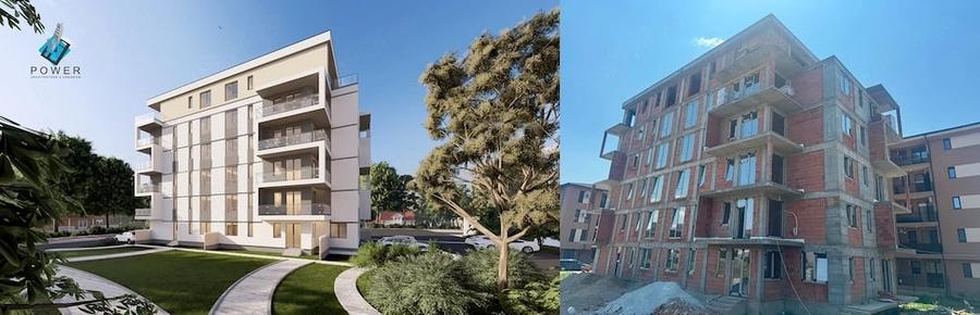 Apartament cu 3 camere semidecomandat în Central