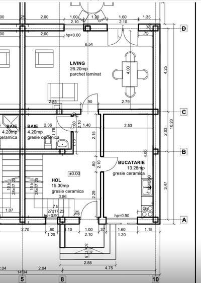 Duplex cu 4 camere cu Teren 300 Mp în Covaci