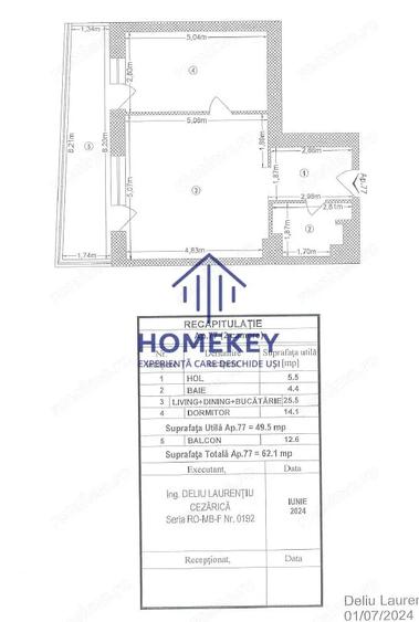 Apartament cu 2 camere decomandat în Dristor