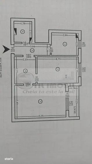 Apartament cu 2 camere decomandat, mobilat în Dacia