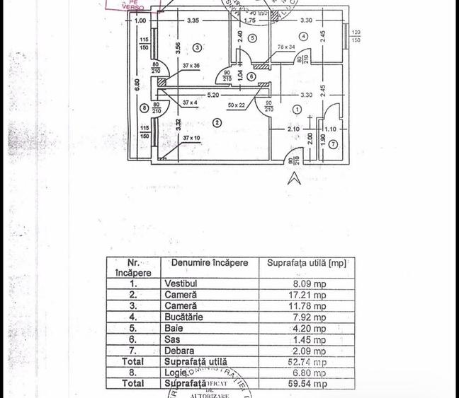 Apartament cu 2 camere semidecomandat în Berceni
