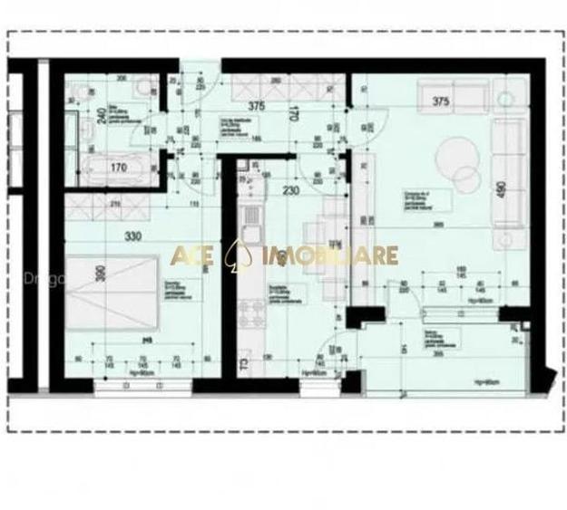 Apartament cu 2 camere în Dobroești