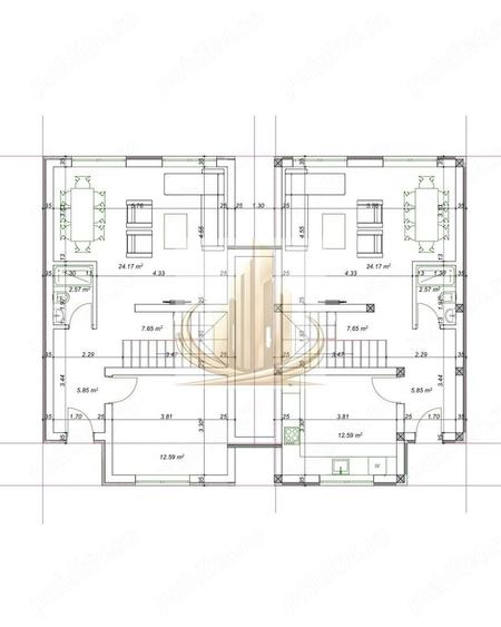 Duplex cu 4 camere cu Canalizare în Săcălaz