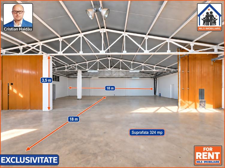 Spațiu industrial, 340 mp în Central