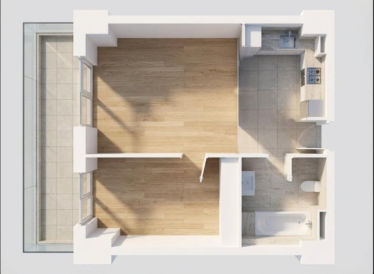 Apartament cu 2 camere semidecomandat, mobilat în Gheorgheni — fotografia 1