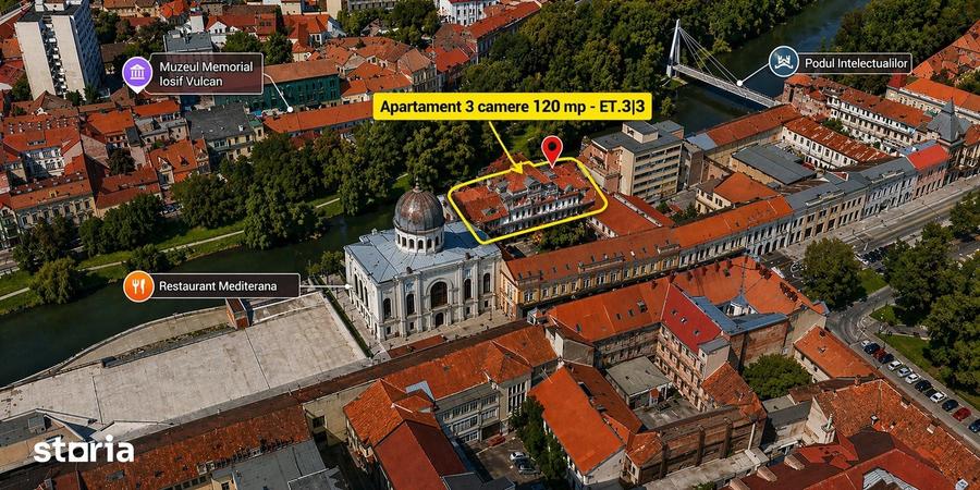 Apartament cu 3 camere în Orașul Nou